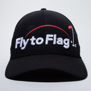 Gorra de Golf Negra Marca Fly to Flag 3D mod. Alpha FTFG01N